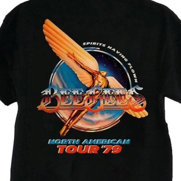 Bee Gees Spirits Having Flown 1979 Tour Classic Rock Band Music Fan T-Shirt 89 - Picture 3 of 6